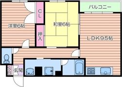 バッハレジデンス高槻Ⅰの間取り画像