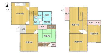 伊島町戸建の間取り画像