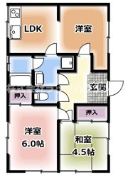 国松町戸建の間取り画像