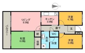 ライジングサンの間取り画像