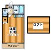 ロイヤルハイムBの間取り画像