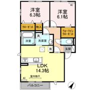 アムール F棟の間取り画像