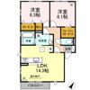 アムール F棟の間取り画像