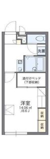 レオパレスとねりこ1の間取り画像