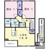ベルフォールⅡCの間取り画像