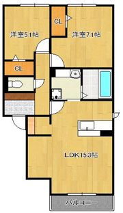 VILLA TAKK 上到津の間取り画像