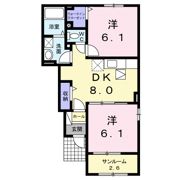 パリス・デージー寿 Bの間取り画像