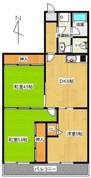 サンハイム厚生町の間取り画像