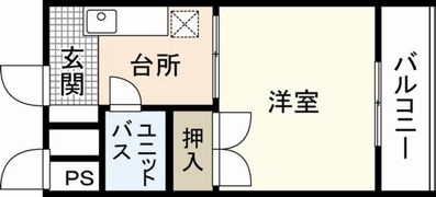 グレース中広通りの間取り画像
