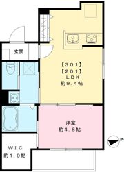 プリュム四谷の間取り画像