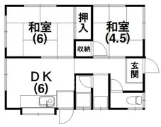 葵東3丁目貸家の間取り画像