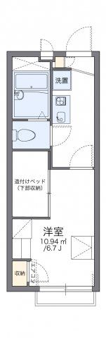 レオパレスウエストⅠの間取り画像