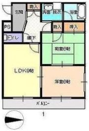 グレース犬山Ⅱの間取り画像