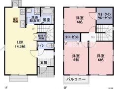 大将軍戸建カーサAの間取り画像
