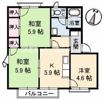 屋島フレグランス A棟の間取り画像