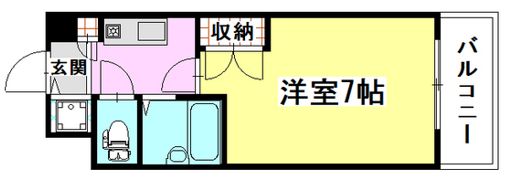 センチュリー皆実の間取り画像