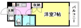 センチュリー皆実の間取り画像