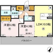 カーサフェリーチェの間取り画像