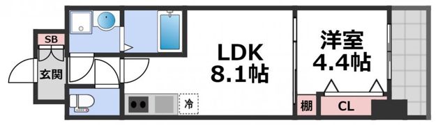 グランパシフィック今里innovationの間取り画像