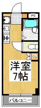 マンションクローバーの間取り画像