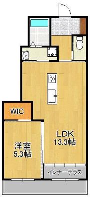 フルール吉田西の間取り画像