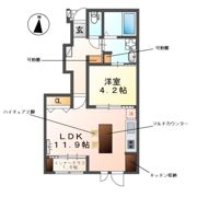 レヴメゾン神山四番館の間取り画像