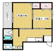 太陽マンションの間取り画像