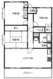 エクセレント沖田Ⅱの間取り画像