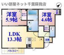 バニュルスⅤの間取り画像
