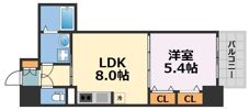 S-RESIDENCE阿波座bouncyの間取り画像