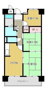 プロスペリテ神戸の間取り画像