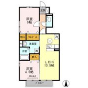 ベルパージュ A棟の間取り画像