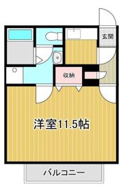 アドホックB棟の間取り画像