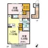 クレセントⅠの間取り画像