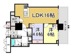 ジオタワー南森町の間取り画像