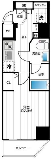 イアース三ノ輪の間取り画像
