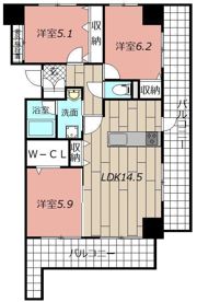 THE SQUARE Platinum Residenceの間取り画像