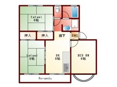 コスモハイツの間取り画像