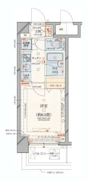 パレステュディオ品川不動前の間取り画像