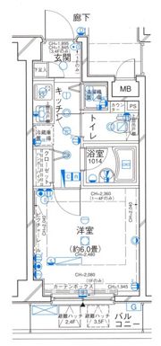 パレステュディオ代々木Ⅱ＜神宮の杜＞の間取り画像