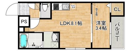 MOVE宇品御幸NEOの間取り画像