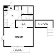 カーサ東照宮Ⅱの間取り画像