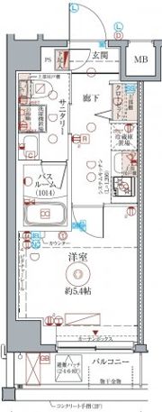 クレヴィスタ高円寺の間取り画像