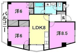 ナチュラルリーフ松山の間取り画像