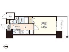 S－RESIDENCE国泰寺町一丁目の間取り画像