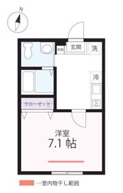 ハーミットクラブハウスmix屏風浦（仮）の間取り画像
