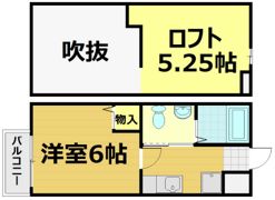 ロフティ北花山Ⅱの間取り画像
