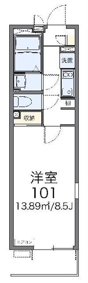 レオネクストひまわりの間取り画像