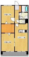 クロノス19蓮台寺の間取り画像