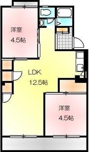 フラワーハイツの間取り画像